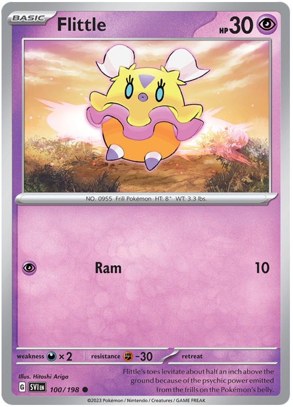 Pokemon TCG - Scarlet & Violet - Base Set - 100/198 - Flittle - Common