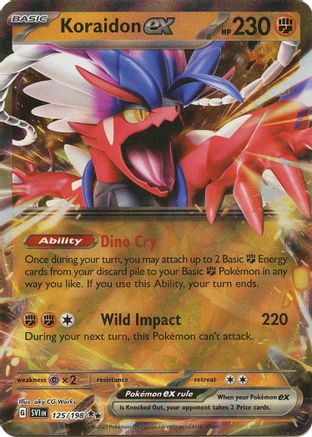 Pokemon TCG - Scarlet & Violet - Base Set - 125/198 - Koraidon ex - Double Rare - Holofoil