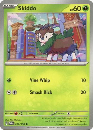 Pokemon TCG - Scarlet & Violet - Base Set - 11/198 - Skiddo - Common