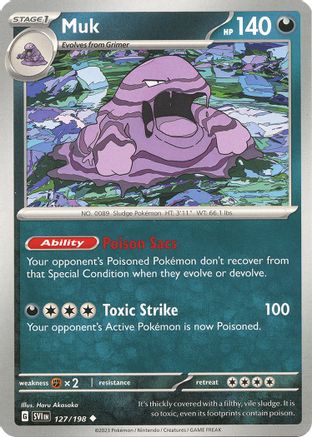 Pokemon TCG - Scarlet & Violet - Base Set - 127/198 - Muk - Uncommon