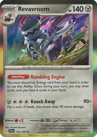 Pokemon TCG - Scarlet & Violet - Base Set - 142/198 - Revavroom - Rare - Holofoil
