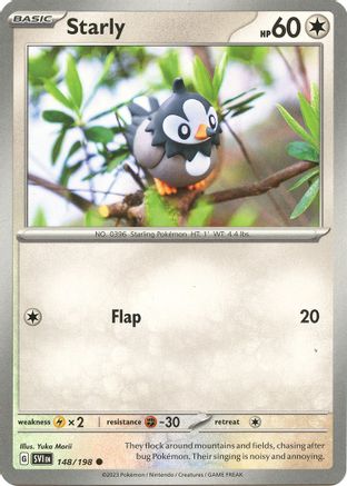 Pokemon TCG - Scarlet & Violet - Base Set - 148/198 - Starly - Common