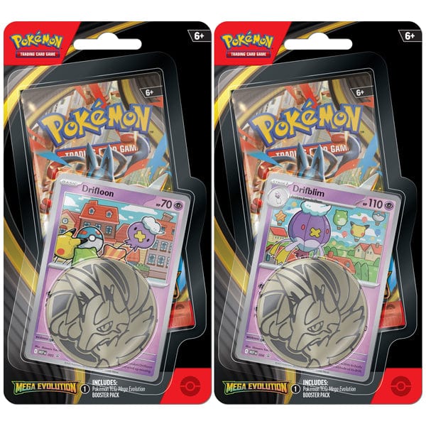 Pokemon Mega Evolution ME01 -Set of 2- [Drifloon/Drifblim] Checklane Blister