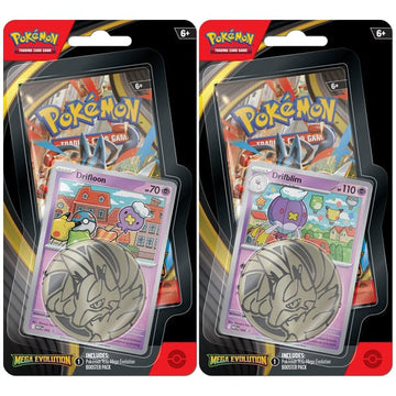 Pokemon Mega Evolution ME01 -Set of 2- [Drifloon/Drifblim] Checklane Blister