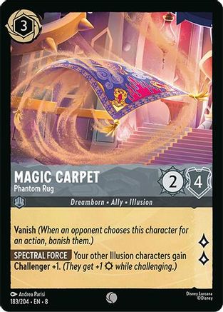 Lorcana TCG - Reign of Jafar - 183/204 - Magic Carpet - Phantom Rug - Common - Foil