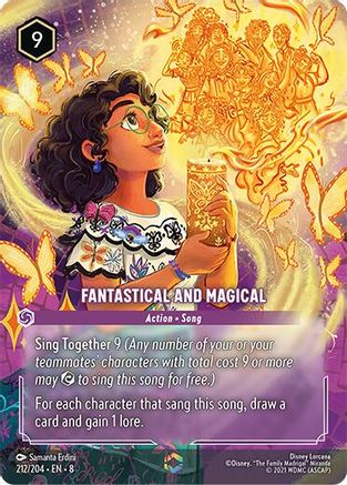 Lorcana TCG - Reign of Jafar - 212/204 - Fantastical and Magical - Enchanted - Holofoil