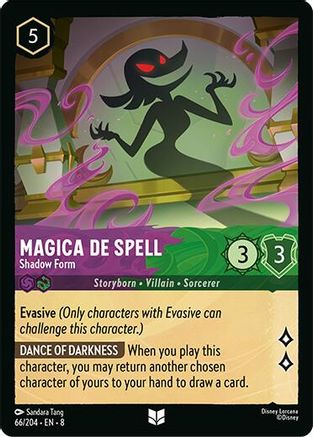 Lorcana TCG - Reign of Jafar - 66/204 - Magica De Spell - Shadow Form - Uncommon - Foil