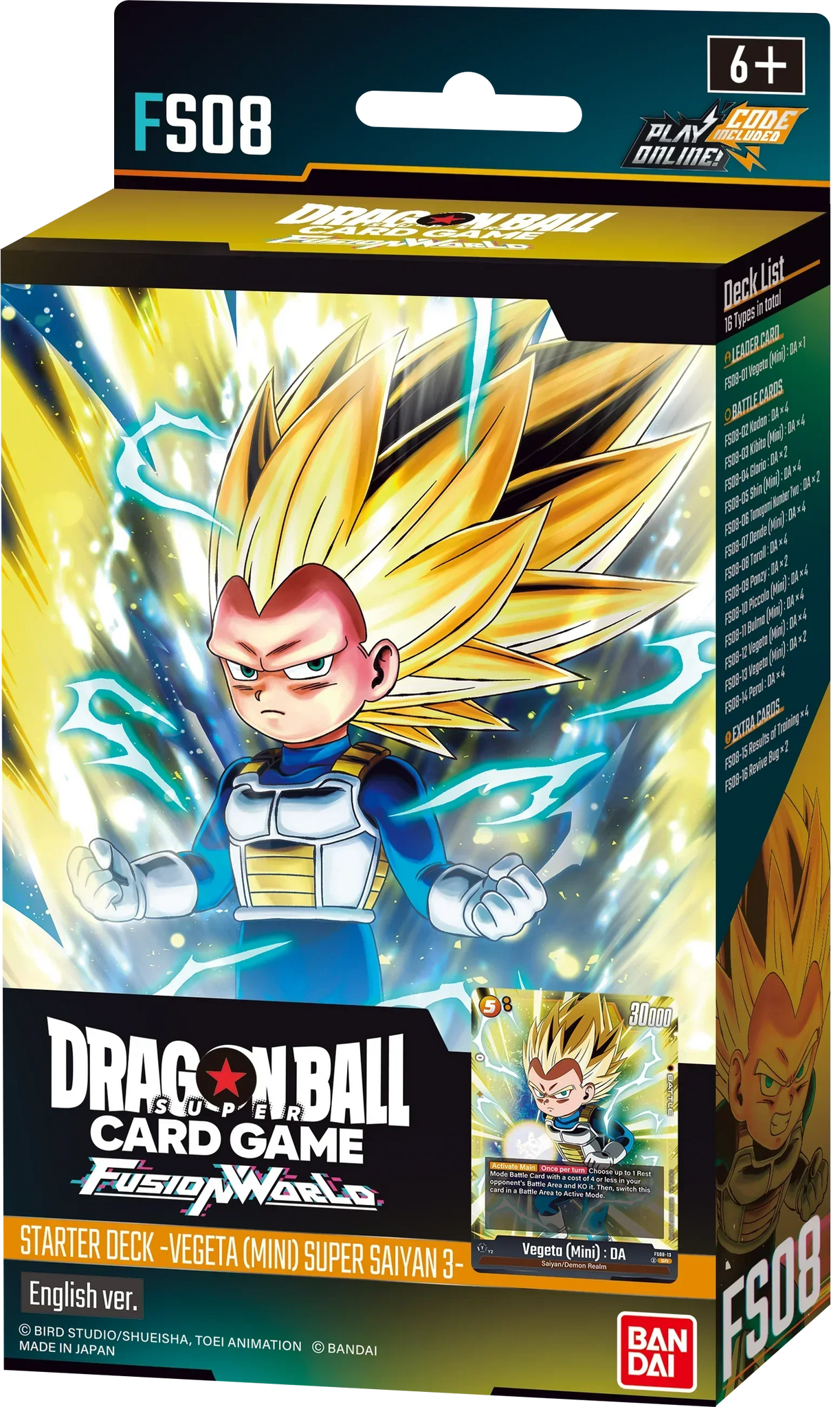 Dragon Ball Super: Fusion World - Starter Deck 08 Vegeta (Mini) Super Saiyan 3