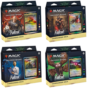 Magic the Gathering: Fallout Commander Deck Display [Set of 4]