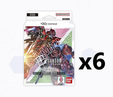 Gundam Card Game: Starter Deck 03 - Zeon's Rush [x6] Sealed Display