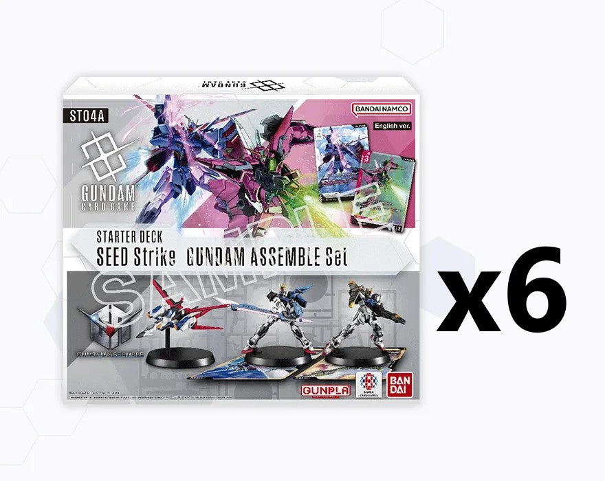 Gundam Card Game: Gundam Assemble Starter Set 04 [x6] Sealed Display - SEED Strike