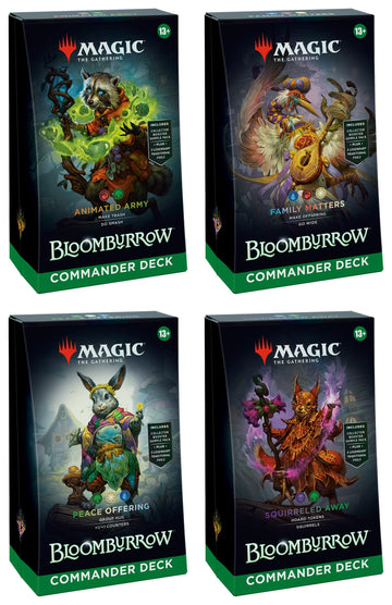 Magic the Gathering: Bloomburrow: Commander Case (Set of 4)