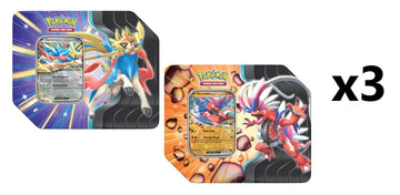 Pokemon Slashing Legends [x6] Tins Sealed Case