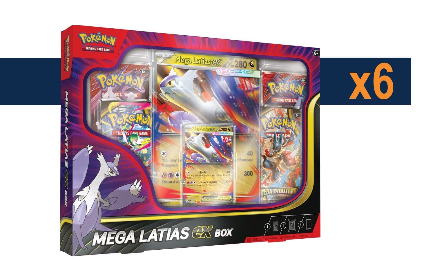 Pokemon Mega Latias ex [x6] Sealed Case