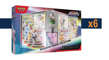 Pokemon Prismatic Evolutions SV08.5 Premium Figure Collection [x6] Case