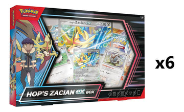 Pokemon Hop's Zacian ex [x6] Sealed Case