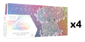 Pokemon Prismatic Evolutions SV08.5 Super-Premium Collection [x4] Case