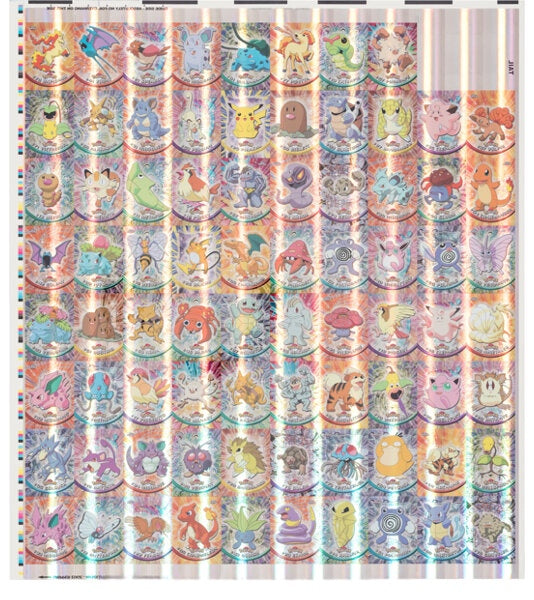 Pokemon: Topps Chrome Series 1 - Uncut Sheet
