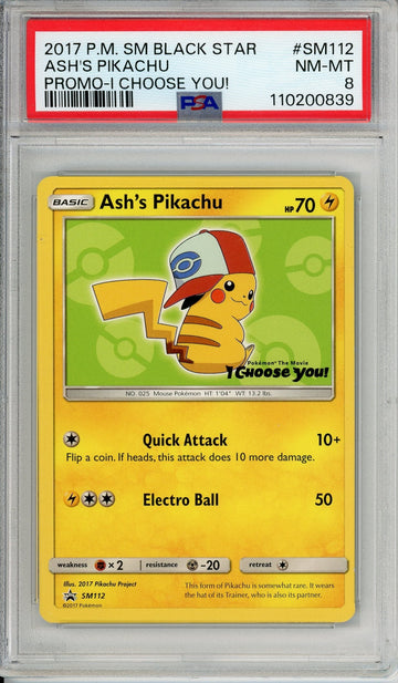 Pokemon Graded: Ash's Pikachu PSA 8