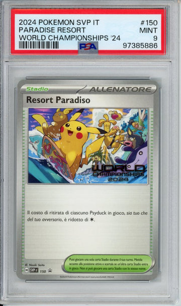 Pokemon Graded Singles: Paradise Resort World Championships 2024 Italian PSA 9