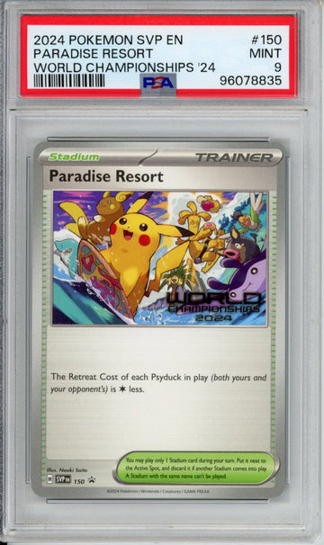 Pokemon Graded Singles: Paradise Resort World Championships 2024 English PSA 9