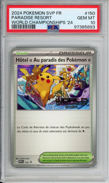 Pokemon Graded Singles: Paradise Resort World Championships 2024 French PSA 10