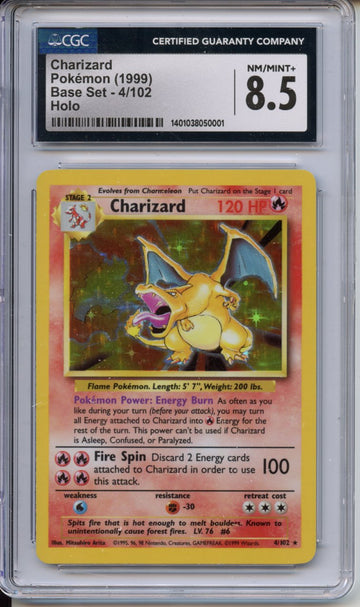 Pokemon Graded: Base Set Charizard CGC 8.5