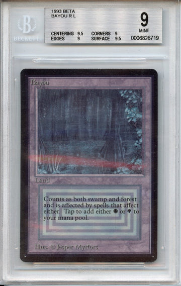 Magic Graded: 1993 Beta Bayou Beckett 9