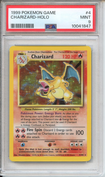 Pokemon Graded: Base Set Charizard PSA 9