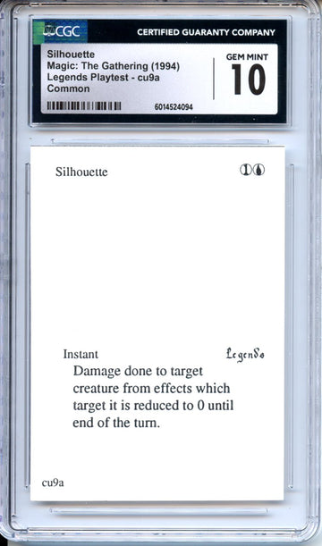 Magic Graded: Silhouette Playtest CGC 10