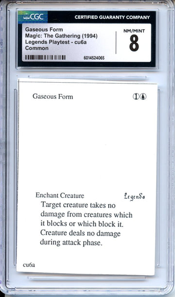 Magic Graded: Gaseous Form Playtest CGC 8