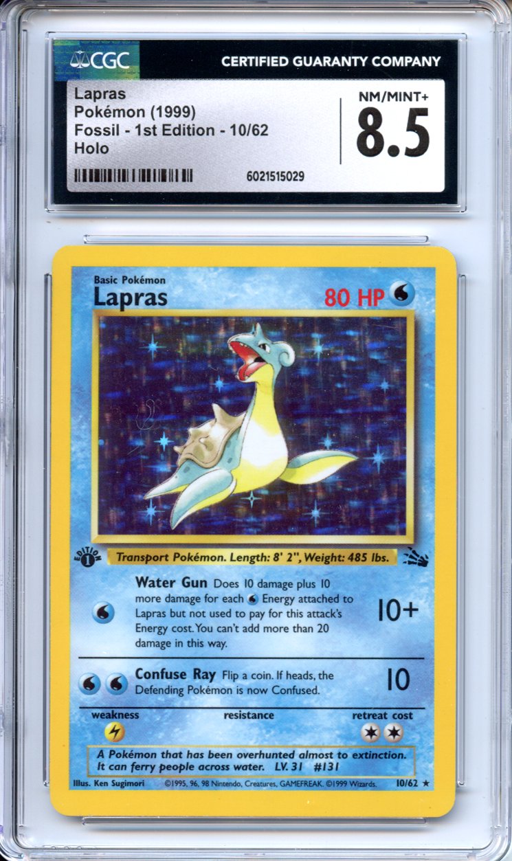 Pokemon Graded: 1st Edition Lapras CGC 8.5