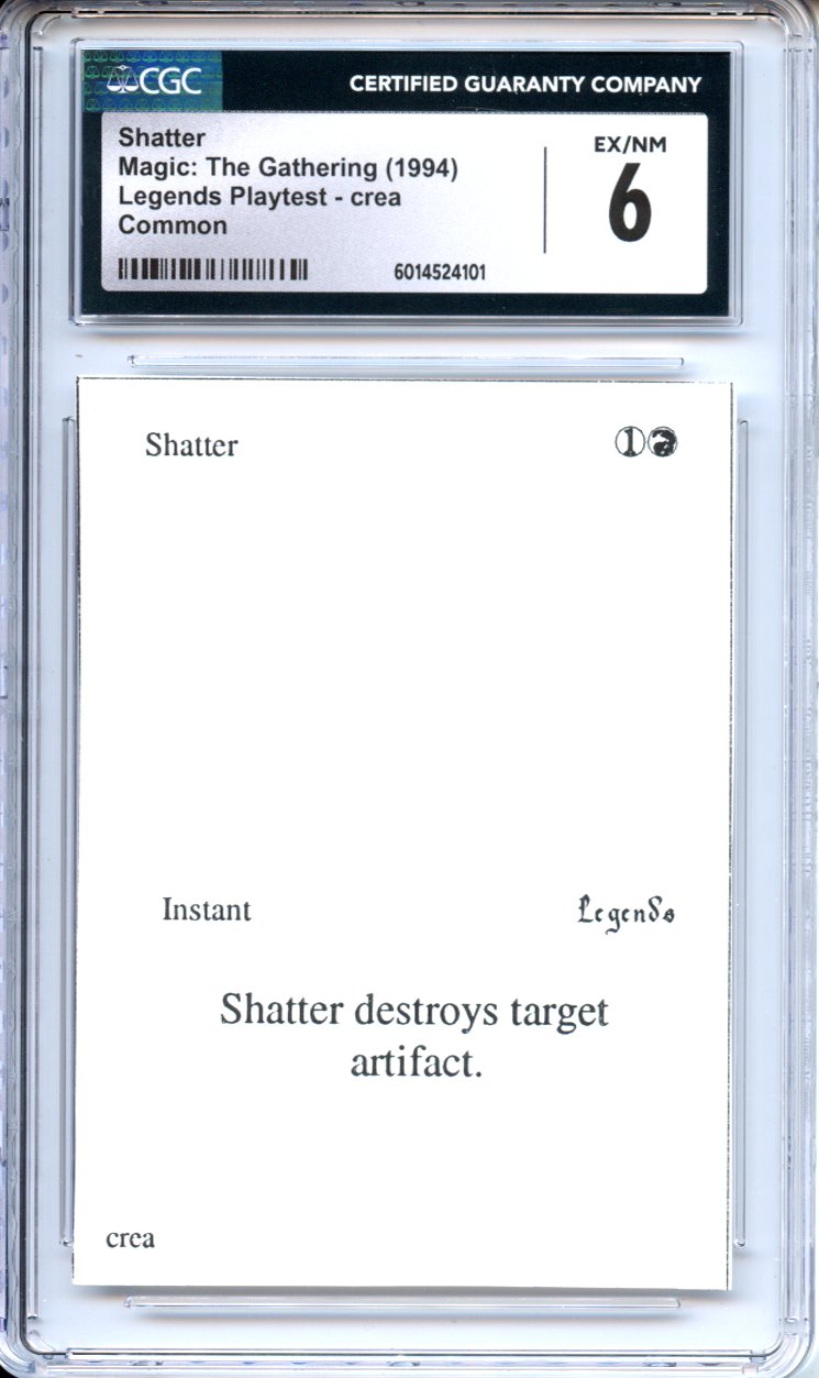 Magic Graded: Magic Graded: Playtest Shatter CGC 6