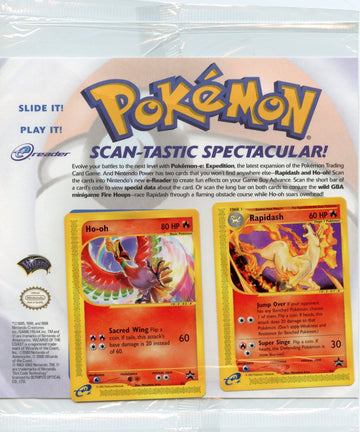 Pokemon: Nintendo Power e-reader (Expedition) Promos Ho-oh & Rapidash