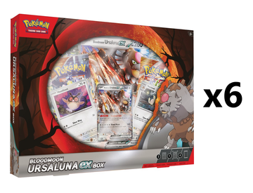 Pokemon Bloodmoon Ursaluna ex [x6] Sealed Case